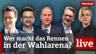 Live: WDR Wahlarena zur Landtagswahl NRW: Fünfkampf der Spitzenkandidat:innen | WDR aktuell