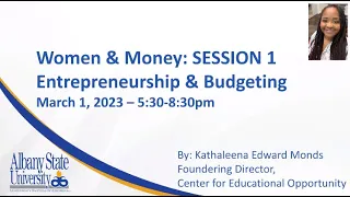 Women and Money Session 1 w/ Tonita McKnight