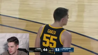 #3 Michigan vs #9 Iowa REACTION to Game Highlights February 25, 2021