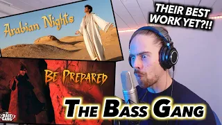 DOUBLE REACTION! THEIR BEST YET?! | The Bass Gang - 'ARABIAN NIGHTS' & 'BE PREPARED' FIRST REACTION!