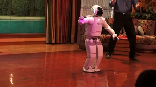 Honda ASIMO Robot Dancing at Disneyland Tomorrowland