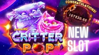 Critter Pop 👾 SUPER WIN 15'404X 🤑 NEW SLOT by AvatarUX