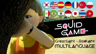 Squid Game Red Light, Green Light Game in different languages || Red Light || Green Light || Game ||