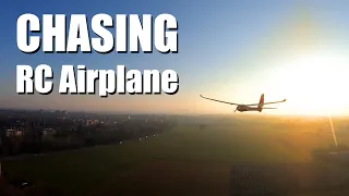 Chasing plane at the sunset with FPV Drone- FPV Reggio Emilia