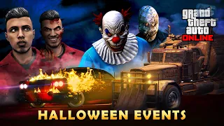 GTA Online - All Halloween Events [Phantom Car, Slashers, Cerberus & Doppelganger]