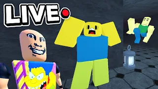 PLAYING MY WEIRDEST ROBLOX HORROR GAME WITH VIEWERS!!!!! JOIN NOW!!