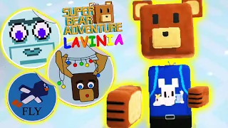 Super Bear Adventure Где спрятаны Стикеры в Снежной Долине! Обновление Супер Беар Адвенчер!