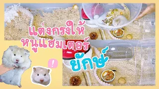 Big Hamster Cage | แต่งกรงหนูแฮมเตอร์ยักษ์แบบง่ายๆ สไตล์มือใหม่หัดเลี้ยง