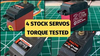 4 Top Stock Servos Tested - Traxxas, Redcat, Axial, KG20 Amazon servos