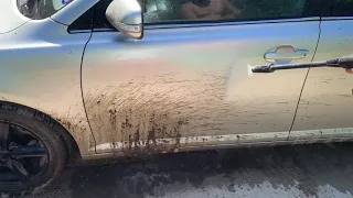 Satisfying Video Washing Dirty Avensis