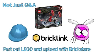 Tutorial | Part out LEGO® Set 75266 with Brickstore and upload it to Bricklink  | I did it my way