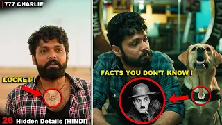 26 HIDDEN DETAILS you missed in 777 CHARLIE | Hindi #777charlie #rakshitshetty #facts #kannada