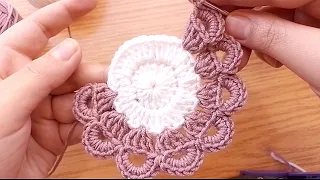 Crochet coaster in 10 minutes!  coaster tutorial easy