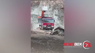 В районе Седанкинского водохранилища собственник земельного участка организовал добычу скальника
