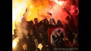 Football hooligans fight with riot police-Spartak Moscow vs Shinnik Yaroslavl(30/10/2013)