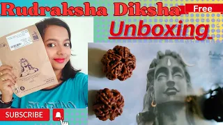 Isha Rudraksha Diksha Unboxing ||  Free Rudraksha || Isha Foundation  #adiyogi #rudraksha #sadguru