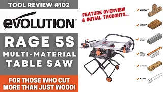 Evolution RAGE 5S Mulit-Material Table Saw - Features & Initial Thoughts #tools #palletwood #review