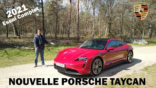 Nouvelle PORSCHE TAYCAN 4s La meilleure Electrique - En détails  Essai Complet