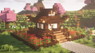 MINECRAFT: HOW TO BUILD A SMALL JAPANESE HOUSE | EASY TUTORIAL