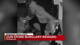 Gun store burglary reward in Franklin