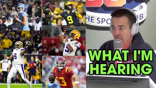 What Albert Breer is HEARING about NFL DRAFT QB's