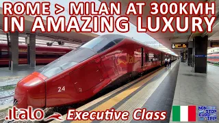 Rome to Milan at 300KMH in AMAZING LUXURY / Italo AGV Highspeed Train Review