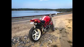 Ducati Monster s2r 1000 Ride with New Helmet Camera Mount