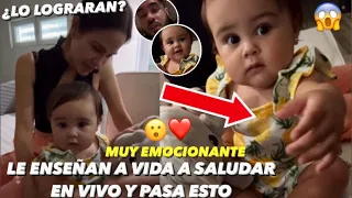 Natti Natasha y Raphy Pina Le Enseñan a Su Hija Vida Isabelle a Saludar En Vivo y Pasó Esto 😱❤️