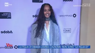 La figlia di Obama cambia cognome: non sono "la figlia di" - La Vita in diretta - 28/02/2024