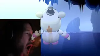 Helpy watches mark suffer and starts dancing!