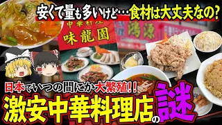 【ゆっくり解説】安くて量が多い謎...激安中華料理店が日本に多い理由について