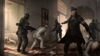 William saves Anya from Nazis in asylum - Action Kills - Wolfenstein: The New Order Gameplay - PC