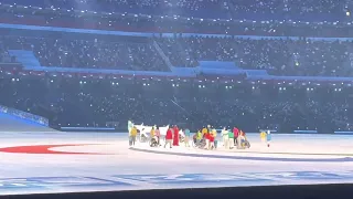 Superb Paralympics flag raising & anthem at opening ceremony - Beijing Winter Paralympics China 2022