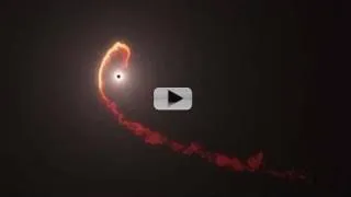 Supermassive Black Hole Vacuums Up a Huge Gas Cloud