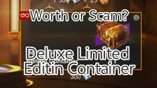 Deluxe Limited Edition Containers - Worth or scam? WoTB