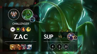 Zac Support vs Yuumi - KR Challenger Patch 11.23