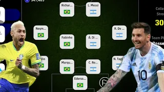 Brazil X Argentina !!! Best Special X Squad builder ! efootball 2024 mobile