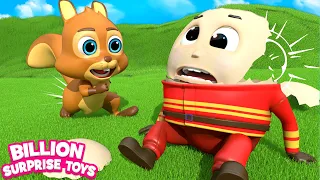 Humpty Dumpty as Fireman - BillionSurpriseToys Nursery Rhymes, Kids Songs