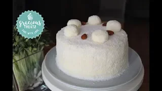 Eggless Almond Coconut Cake | Raffaello Cake