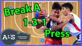 Break a 1-3-1 Half Court Press Basketball Defense | Basketball Press Break