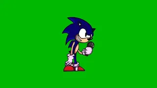 Normal Sonic FNF Green Screen (Sonic.exe design; if there is already Sonic he will be a Sonic clone)