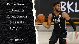 Bruce Brown 16 points and 11 rebounds in Game 3 vs Milwaukee Bucks