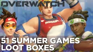 New OVERWATCH Skins! Opening 51 Summer Games Loot Boxes