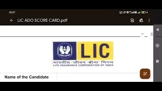 LIC ADO Score Card | LIC ADO Final Result | LIC Assistant | LIC Cut Off @ibps