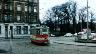 Hamburger Straßenbahn   Linie 12 in Hamburg Harburg 1971