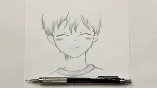 رسم انمي سهل | تعلم رسم ولد انمي كيوت خطوة بخطوة