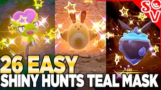 26 EASY Shiny Hunts in Teal Mask - Pokemon Scarlet & Violet DLC