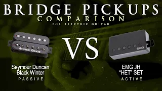 Seymour Duncan BLACK WINTER vs EMG JH HET SET - Bridge Pickup Guitar Tone Comparison Demo