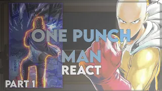 One Punch Man React to Saitama | Part 1 | Eng/Ru