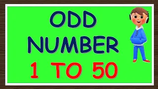 Odd Numbers 1 To 50 | Odd Numerals 1 To 50 | 1 To 50 Odd Numbers | Odd Number 1 To 50 |